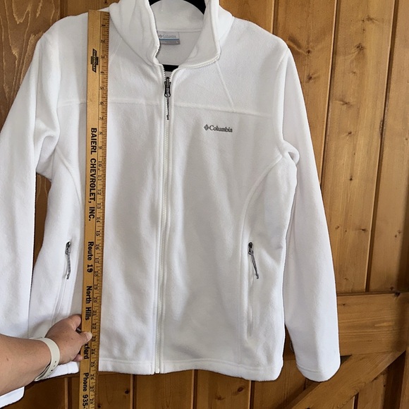 Whiteout White Columbia fleece full zip up lit interchange Jacket sz Large - Picture 11 of 11